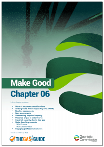 GasFields Commission 'GasGuide 2.01' Chapter 6 Cover Page