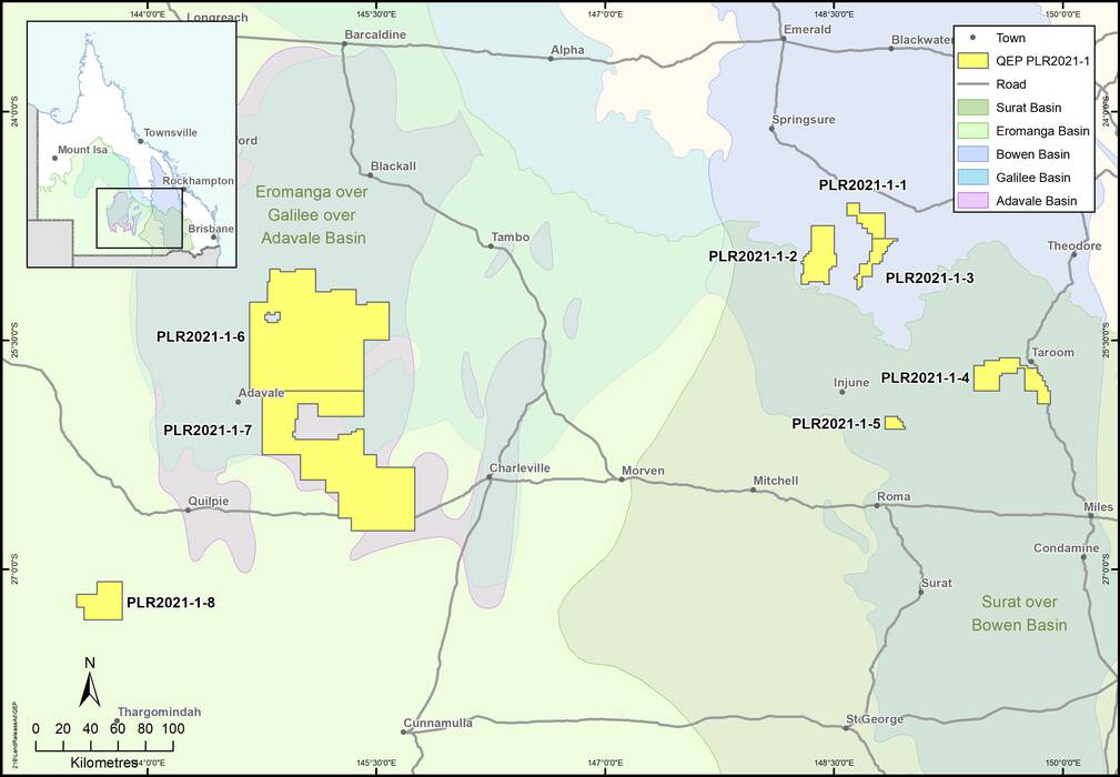QEP 2021 - PLR 2021-1 Petroleum and Gas Exploration Areas Map