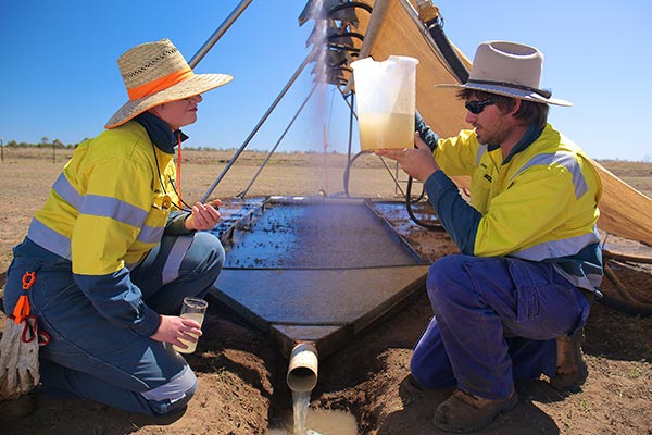 Scientists examining CSG produced water